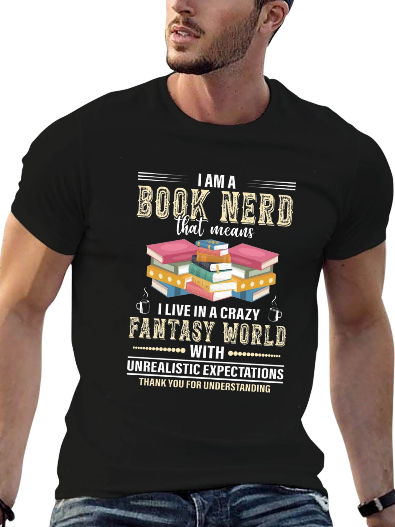 Book Nerd Fantasy World T-Shirt