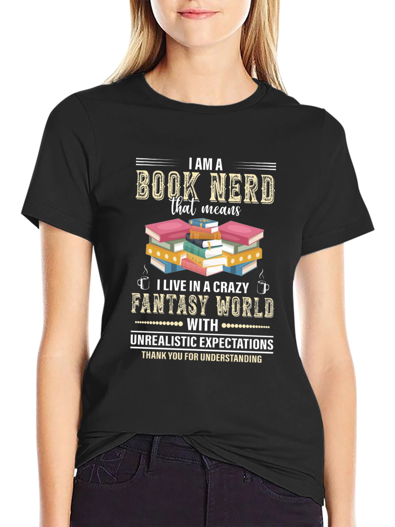 Book Nerd Fantasy World T-Shirt