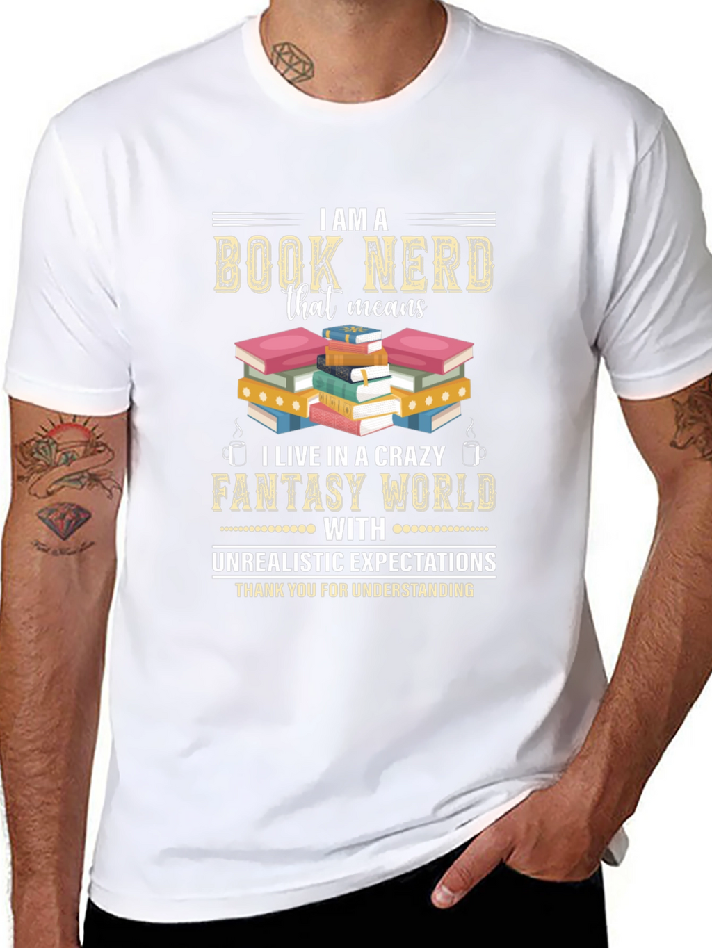 Book Nerd Fantasy World T-Shirt