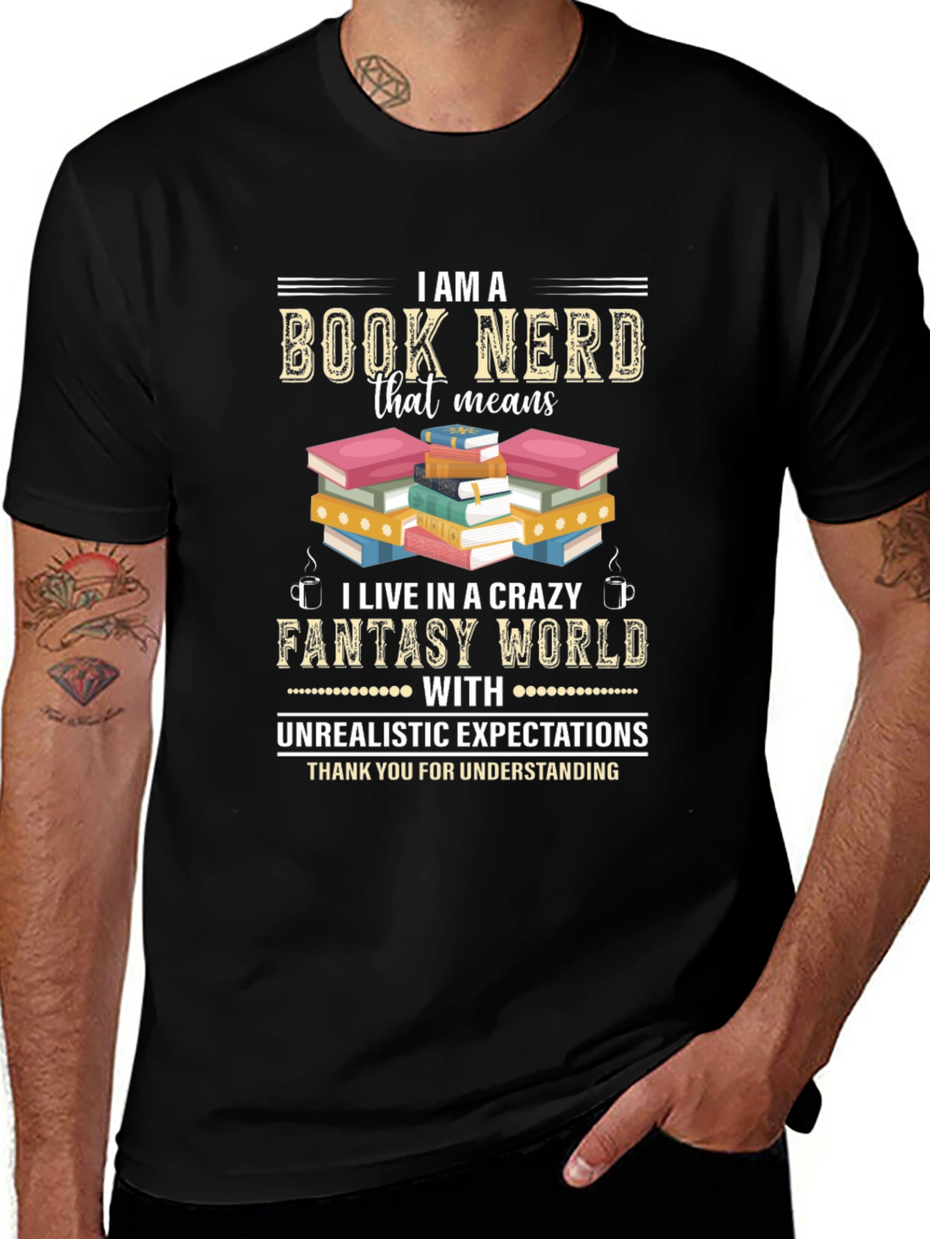 Book Nerd Fantasy World T-Shirt