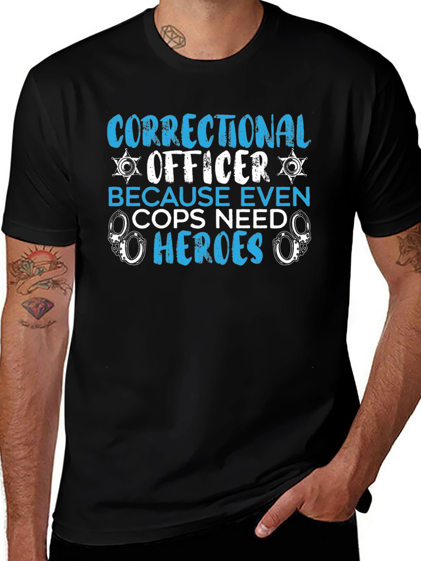 Correctional Officer Heroes Graphic T-Shirt