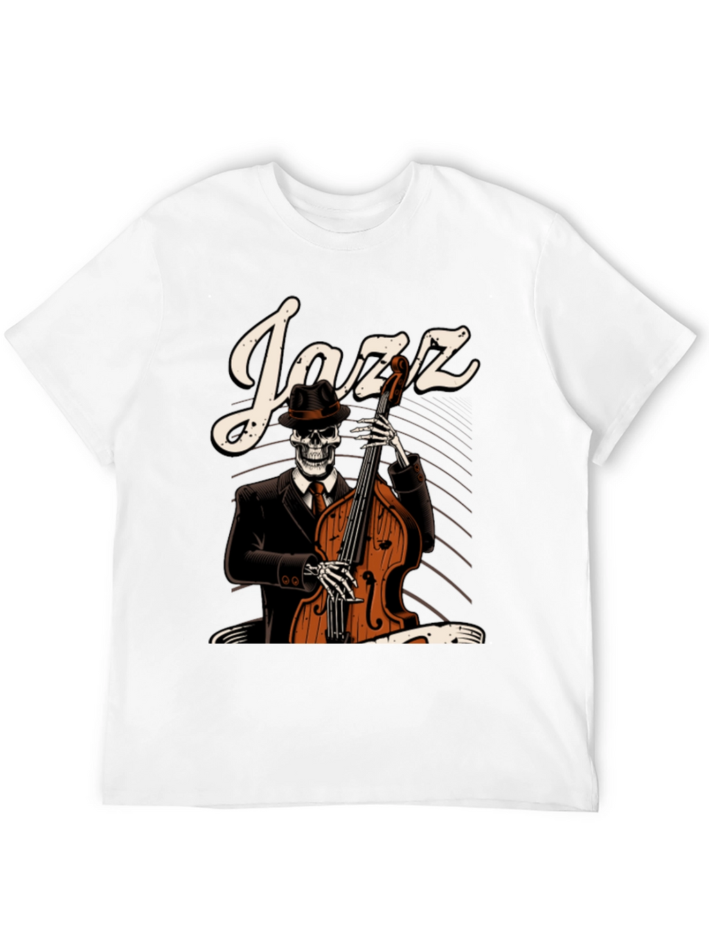 Jazz Skeleton Graphic T-Shirt