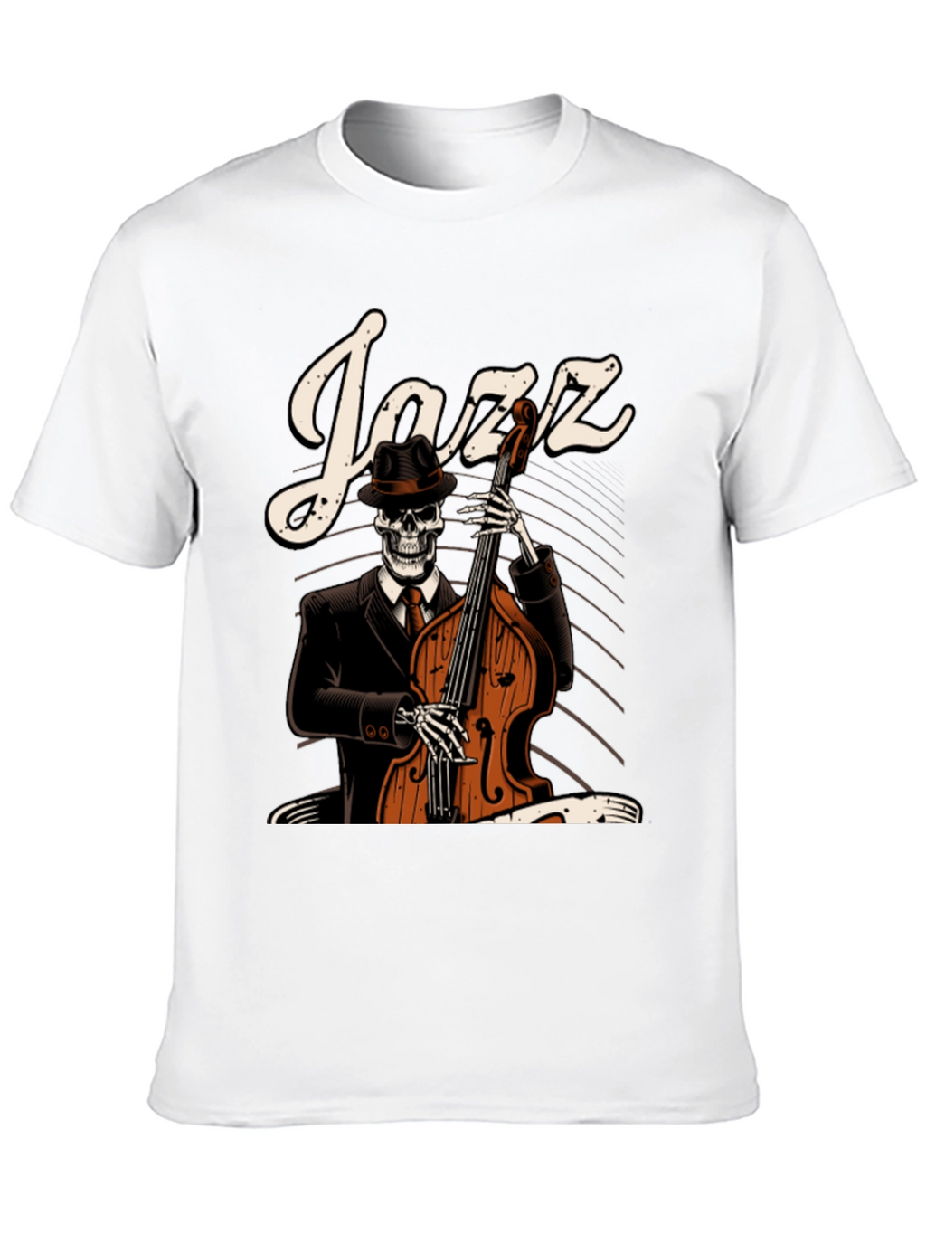 Jazz Skeleton Graphic T-Shirt