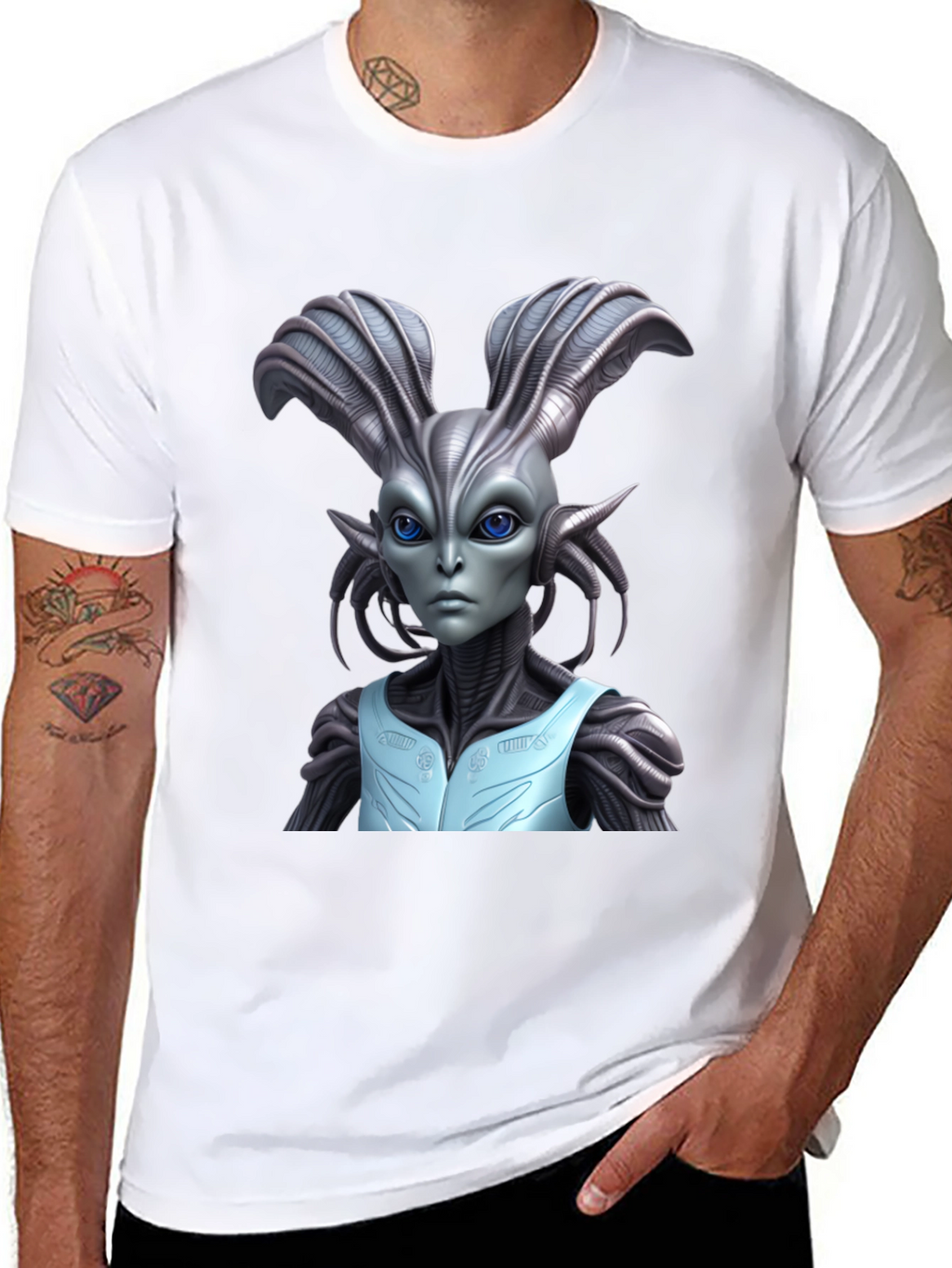 Alien Graphic Tee - Sci-Fi Fashion