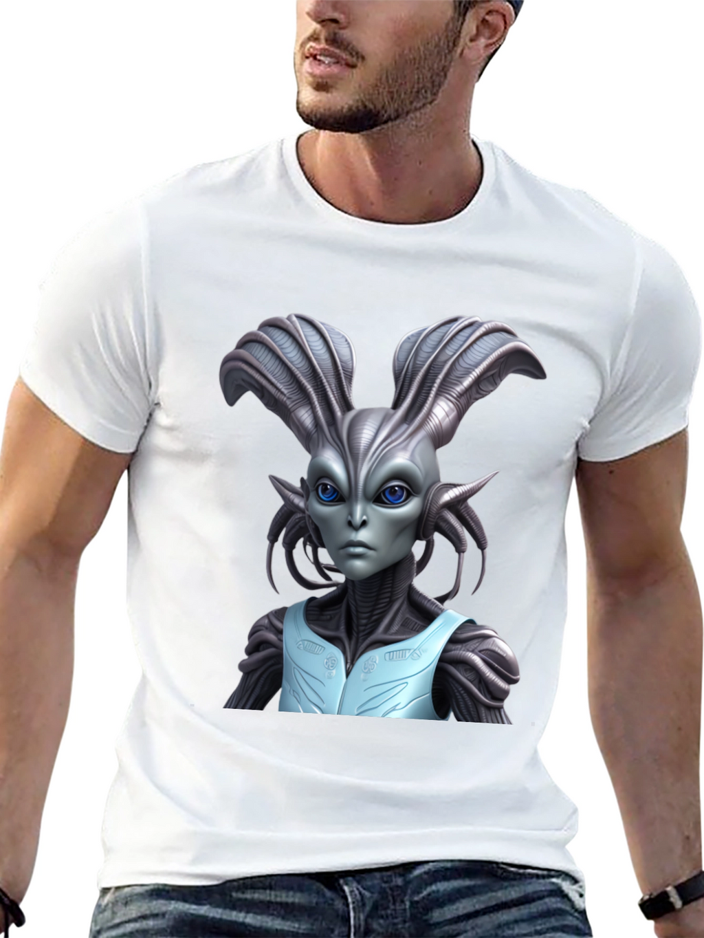 Alien Graphic Tee - Sci-Fi Fashion