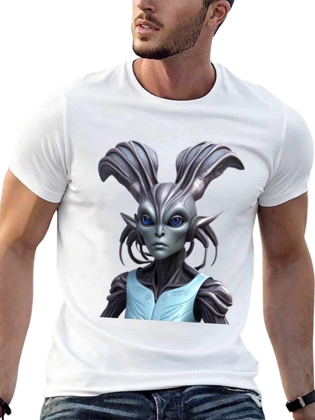Alien Graphic Tee - Sci-Fi Fashion