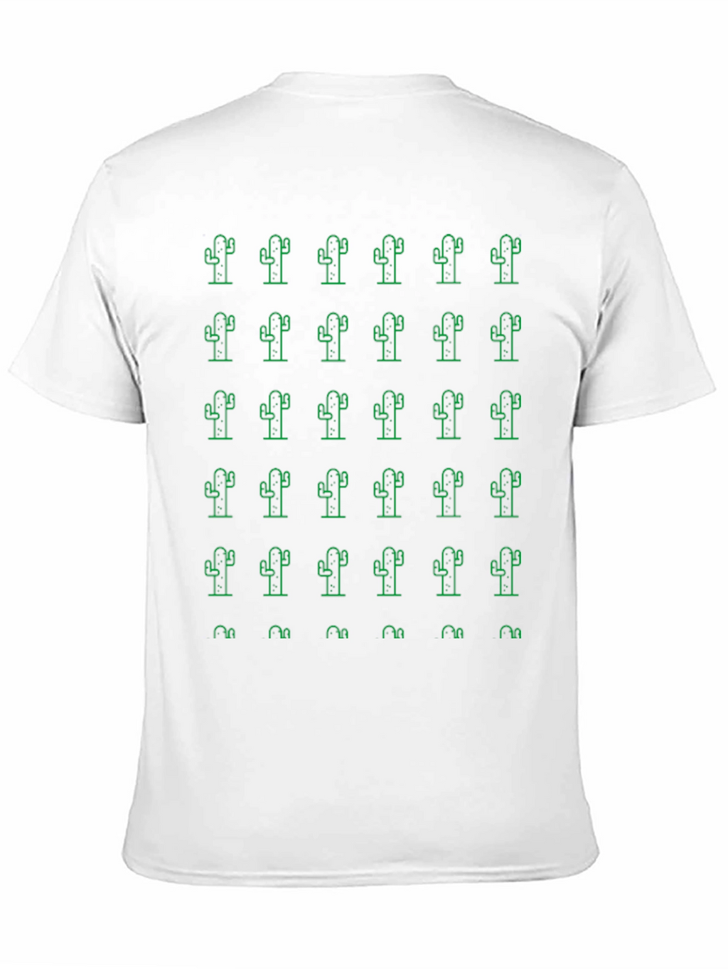 Cactus Pattern Crew Neck T-Shirt