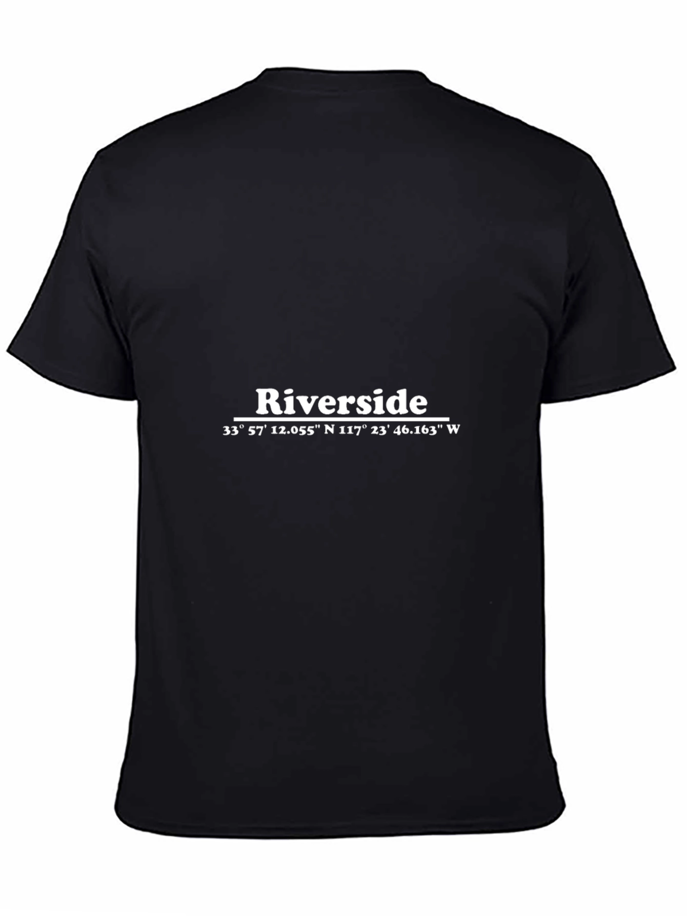 Riverside Coordinates Graphic Tee - Unisex Black T-Shirt