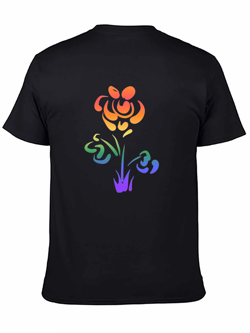 Rainbow Flower Graphic Tee - Pride Apparel