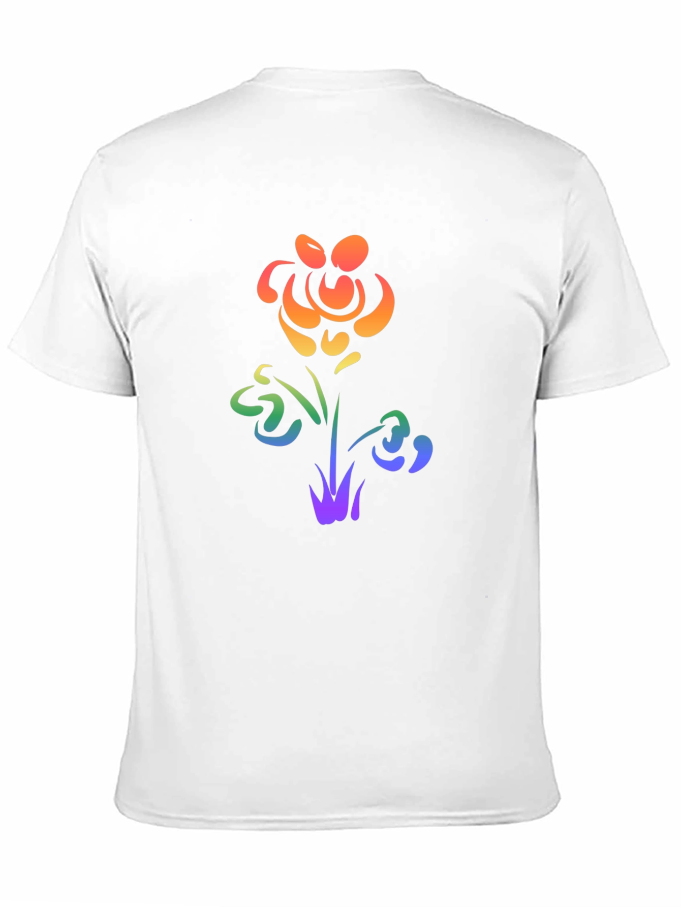 Rainbow Flower Graphic Tee - Pride Apparel