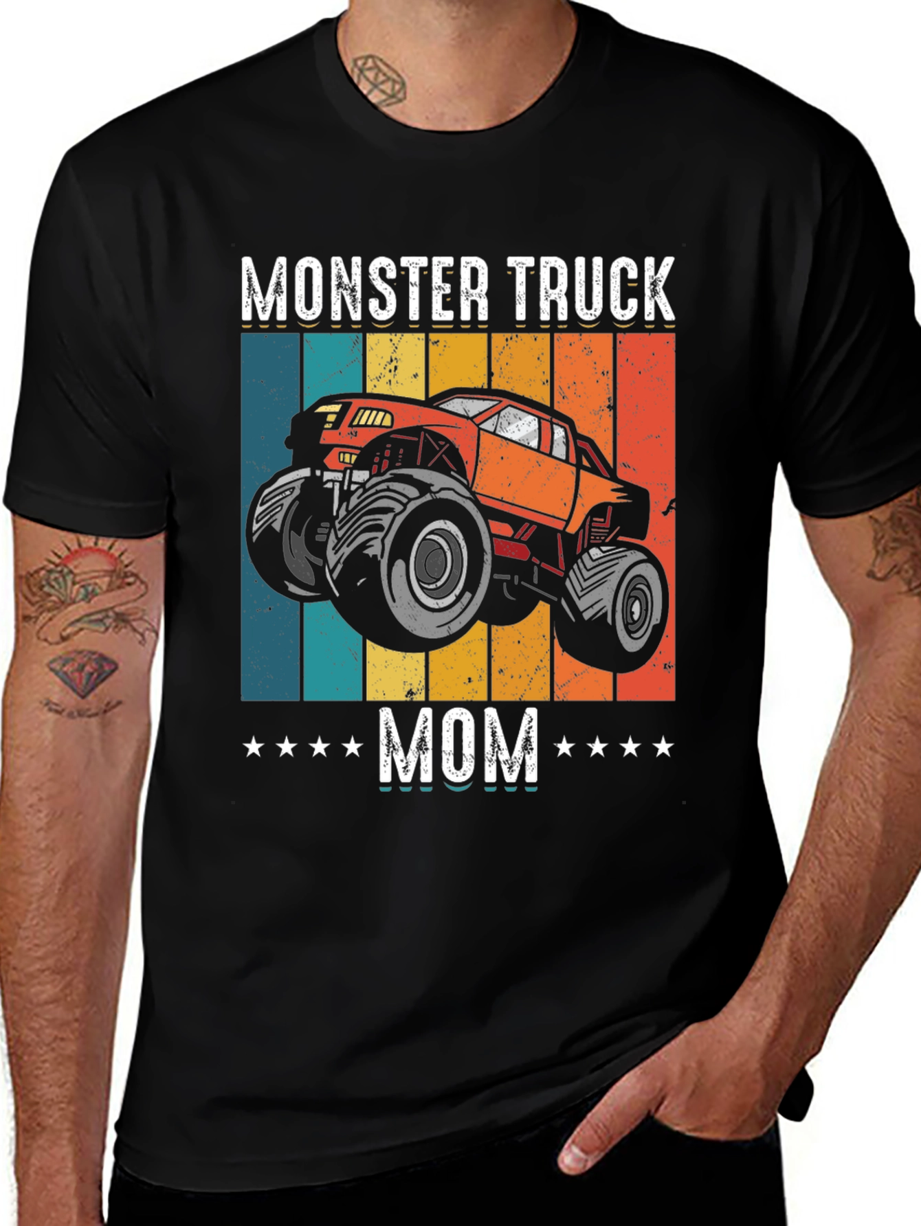 Monster Truck Mom Graphic Tee - Fun & Stylish!