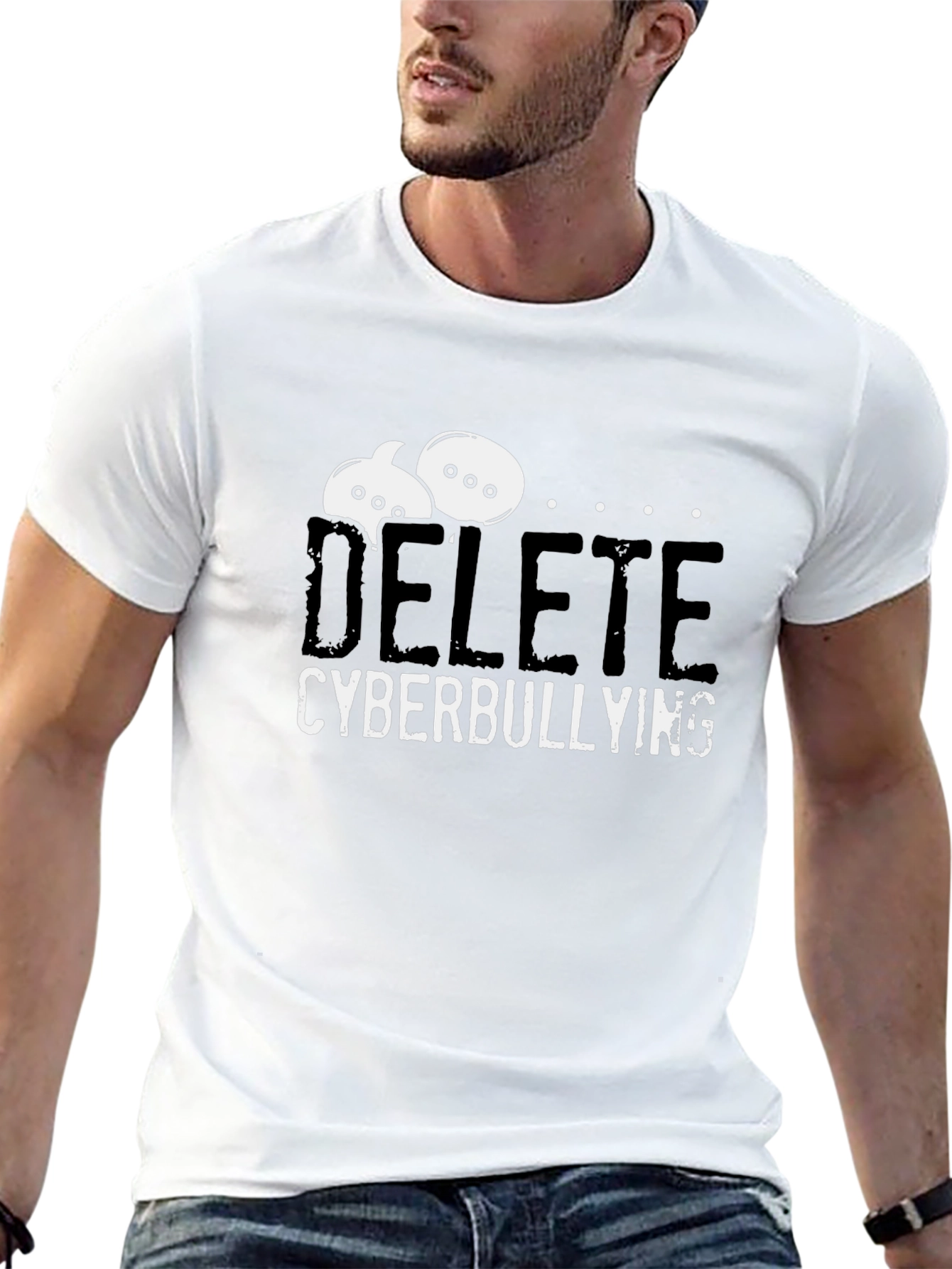 Delete Cyberbullying T-Shirt - Anti-Bullying Tee