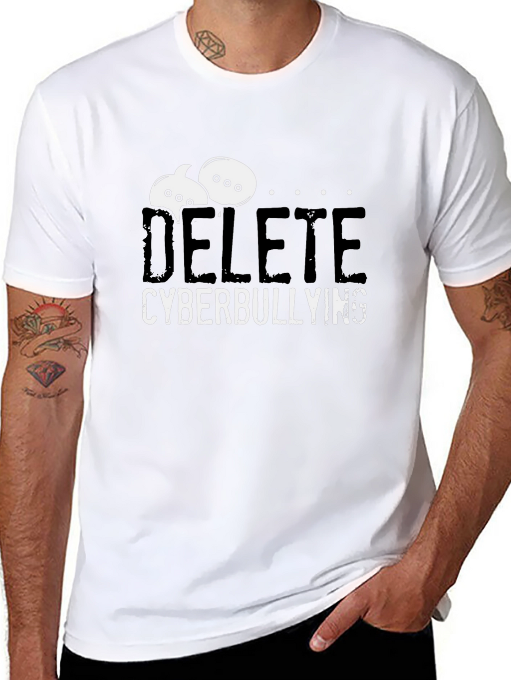Delete Cyberbullying T-Shirt - Anti-Bullying Tee