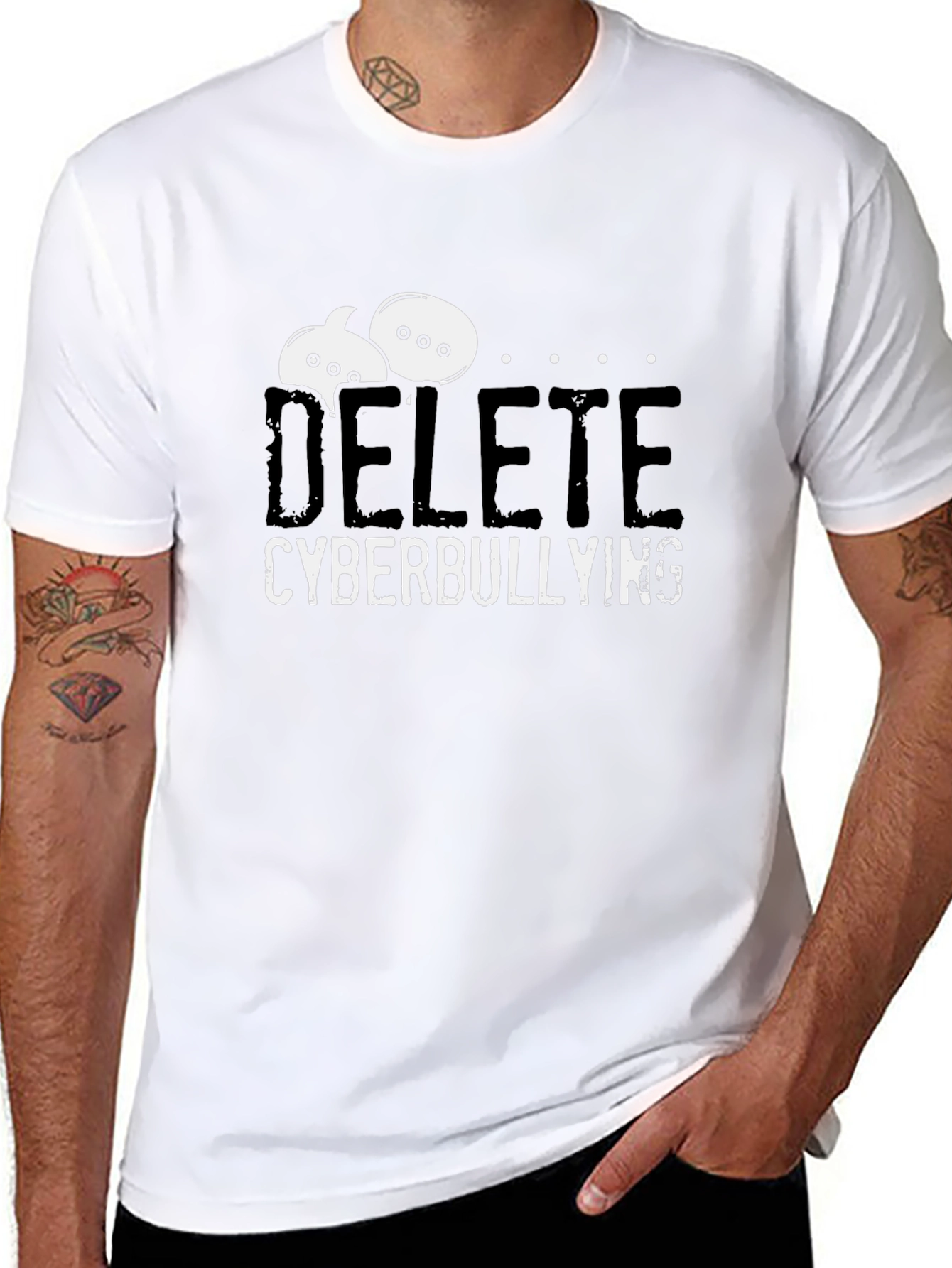 Delete Cyberbullying T-Shirt - Anti-Bullying Tee