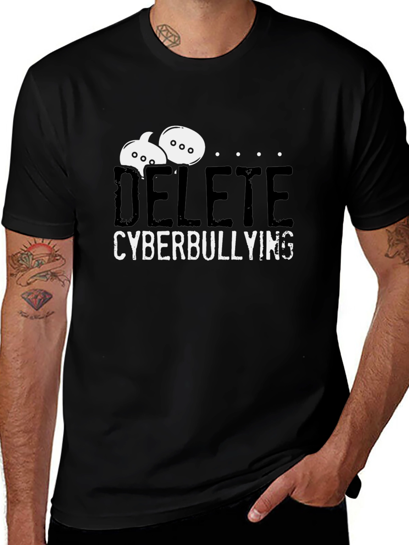 Delete Cyberbullying T-Shirt - Anti-Bullying Tee