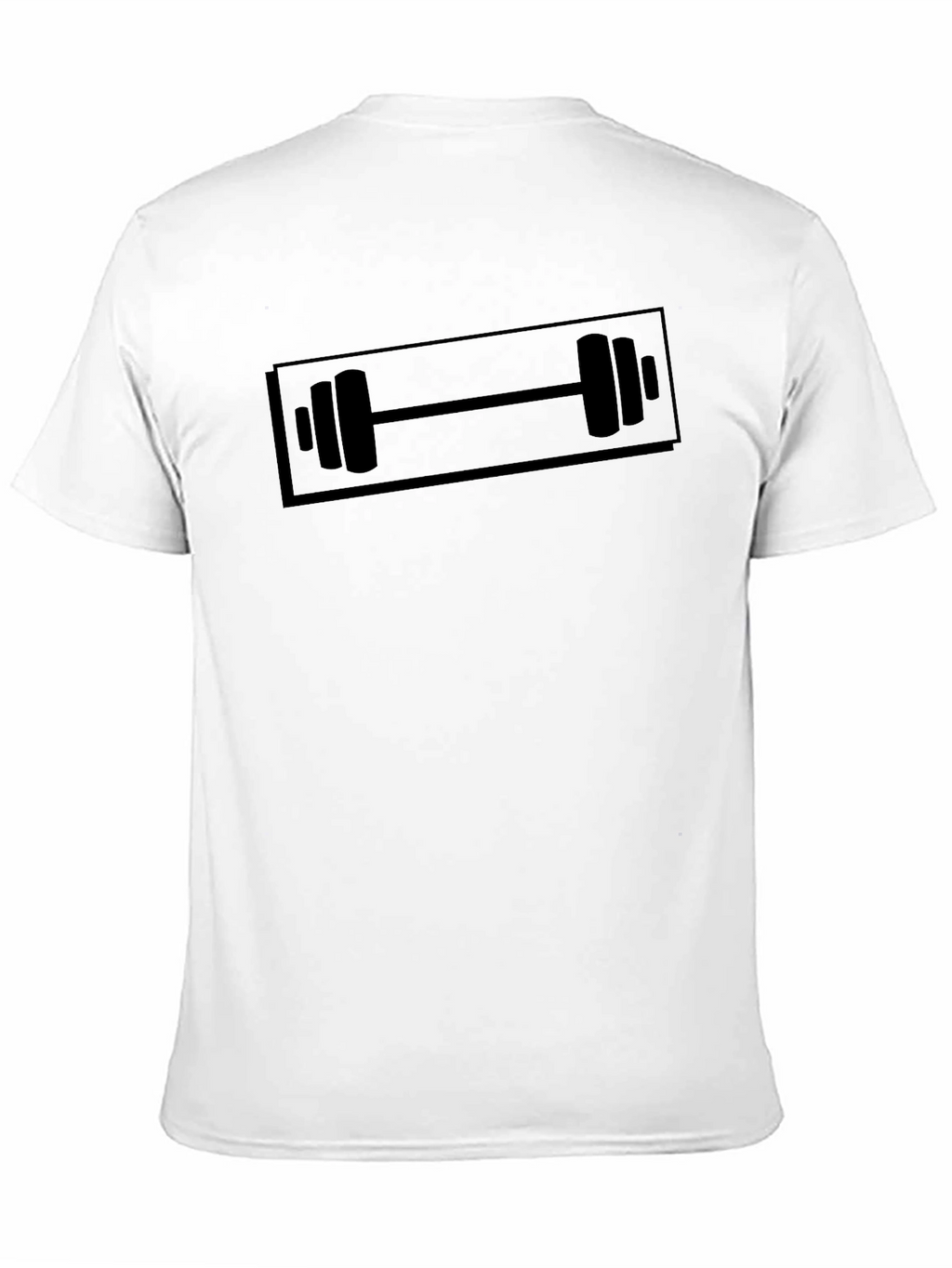 Workout Barbell Graphic Black T-Shirt