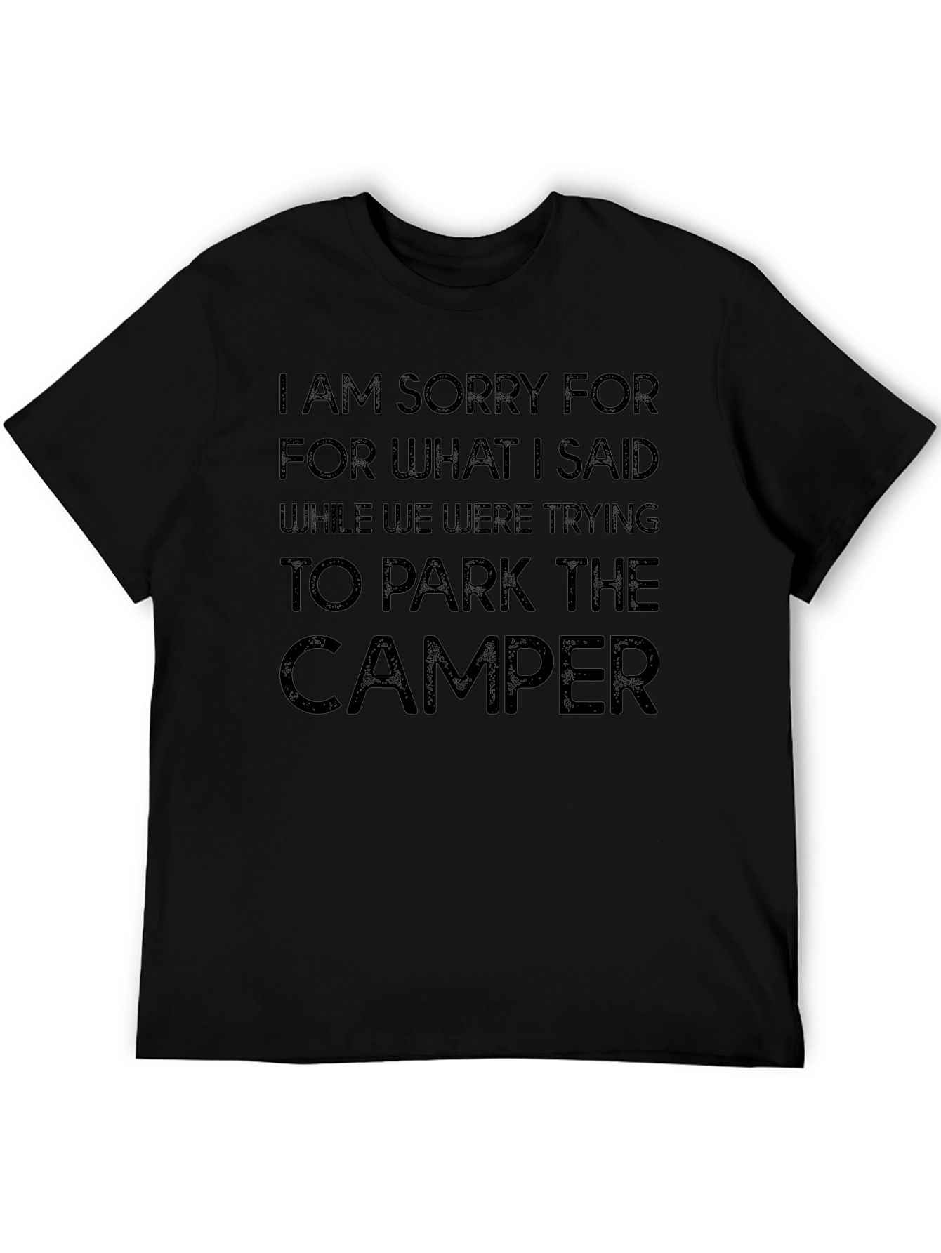 Funny Camper Parking Apology T-Shirt