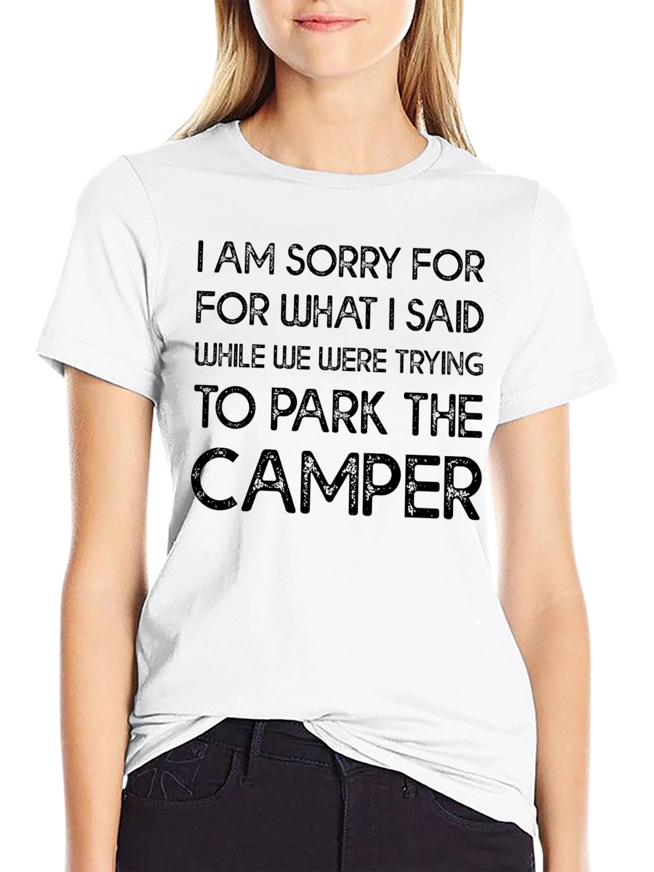 Funny Camper Parking Apology T-Shirt