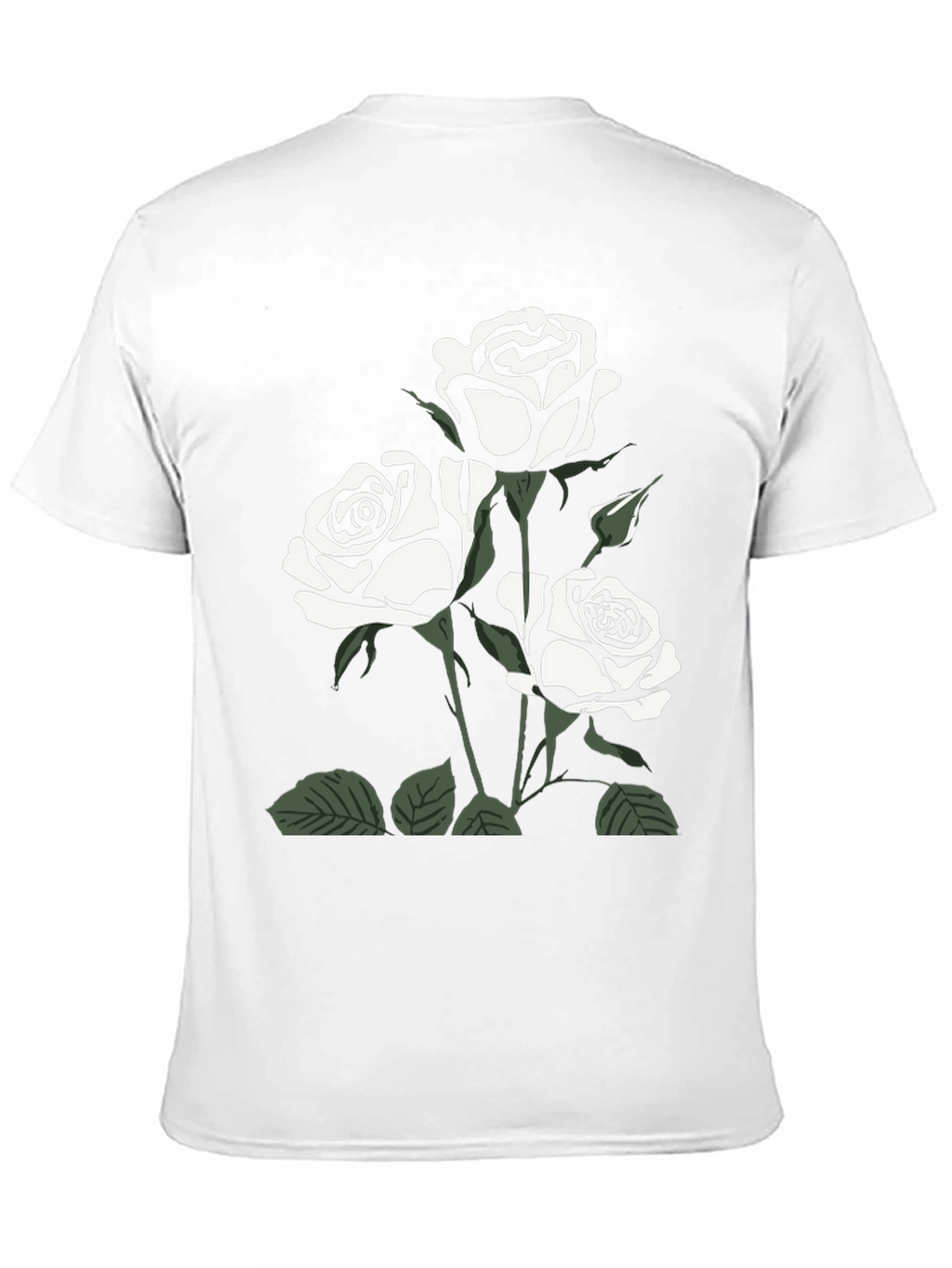 Black Rose Graphic Tee for Men