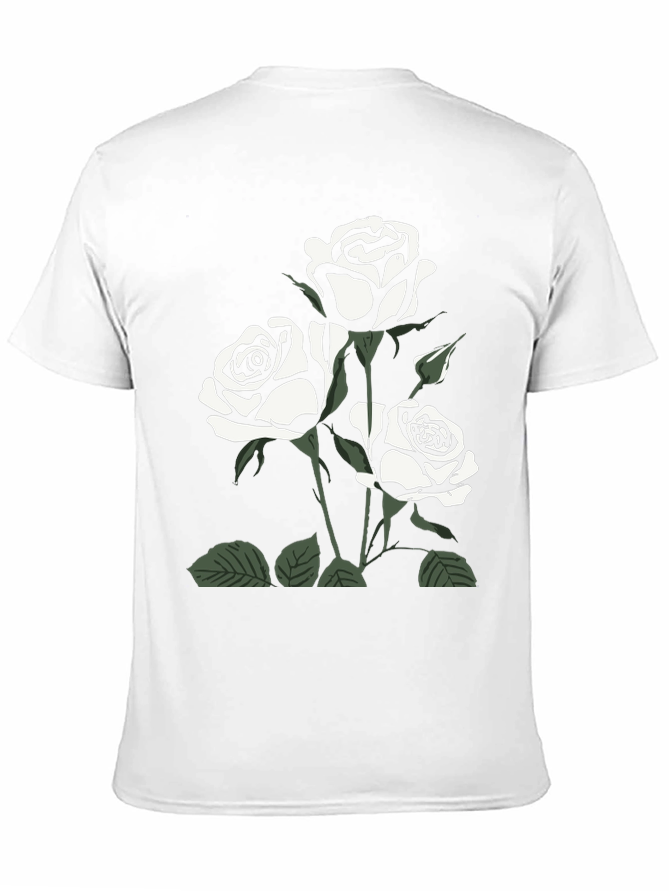 Black Rose Graphic Tee for Men