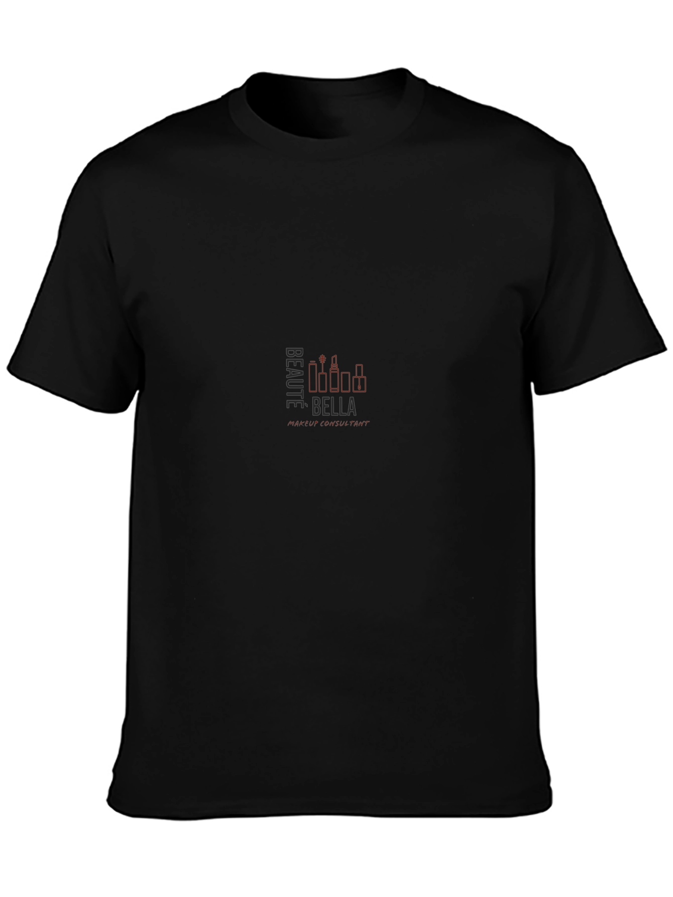Bella Beaute Black T-Shirt - Modern Minimalist Style