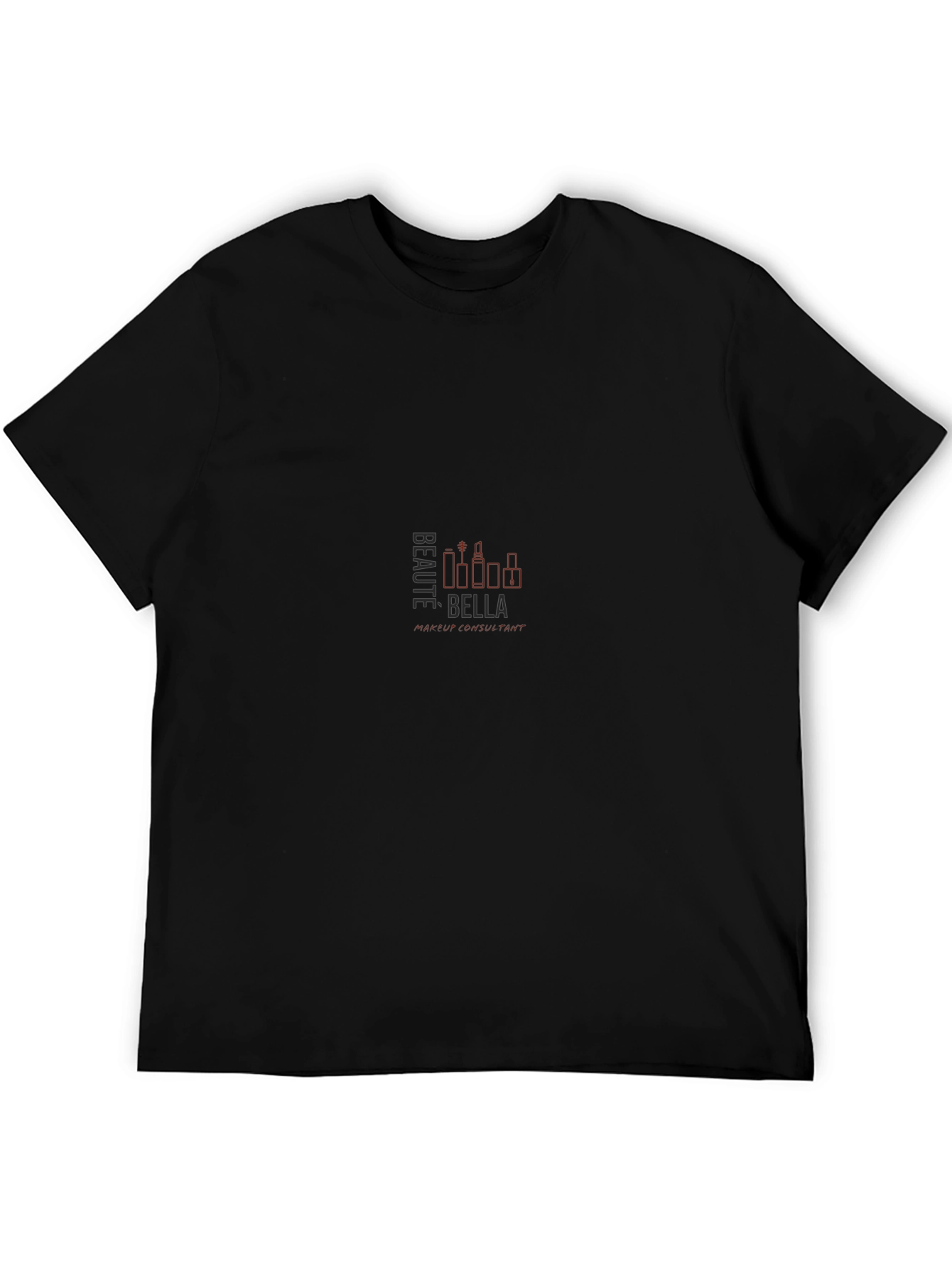 Bella Beaute Black T-Shirt - Modern Minimalist Style