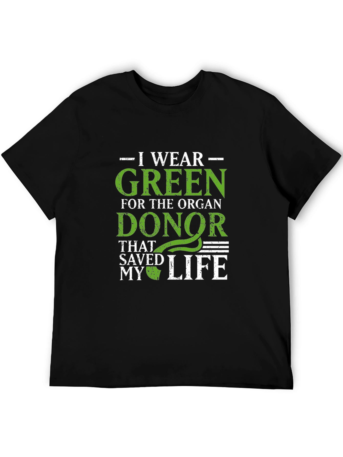 Organ Donor Awareness T-Shirt - Green Ribbon Design
