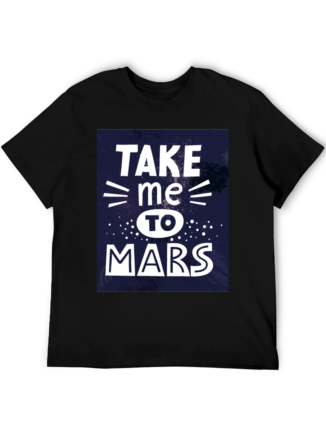 Take Me To Mars Graphic Tee - Black
