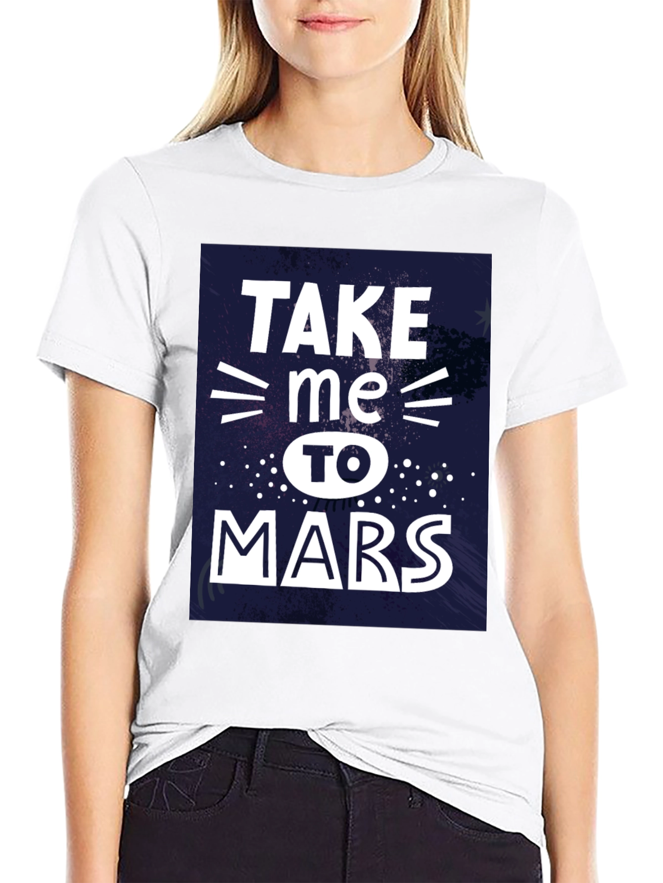 Take Me To Mars Graphic Tee - Black