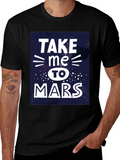 Take Me To Mars Graphic Tee - Black