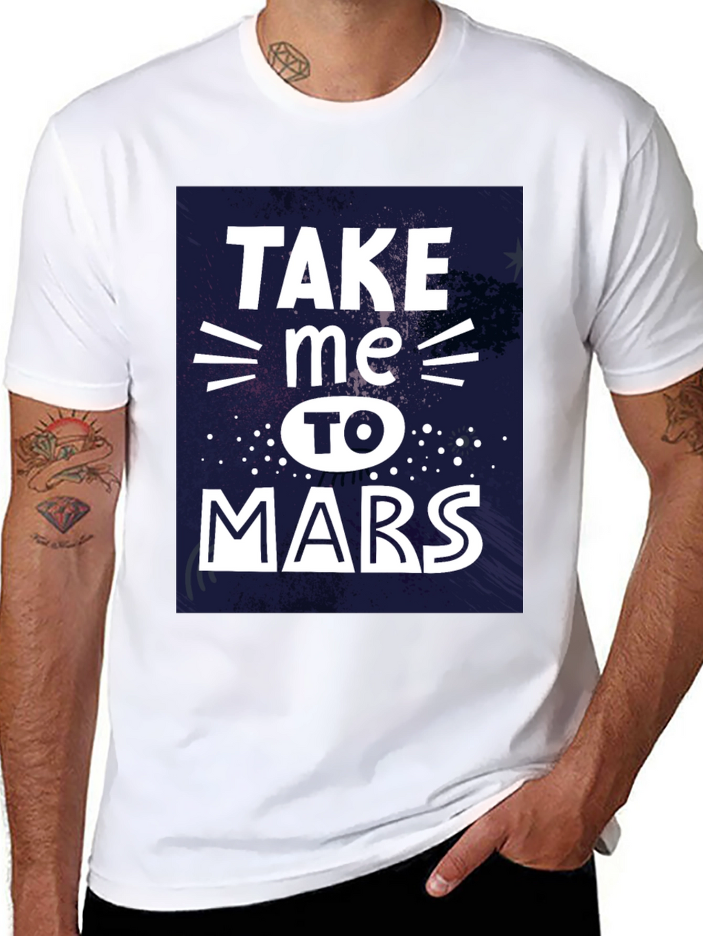 Take Me To Mars Graphic Tee - Black