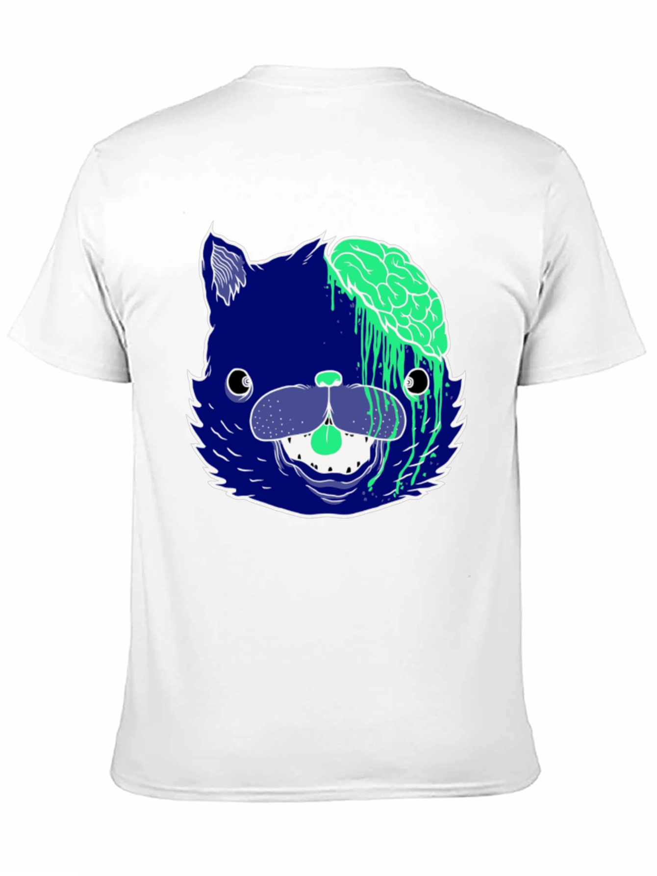 Zombie Cat Graphic Tee - Mens Black T-Shirt