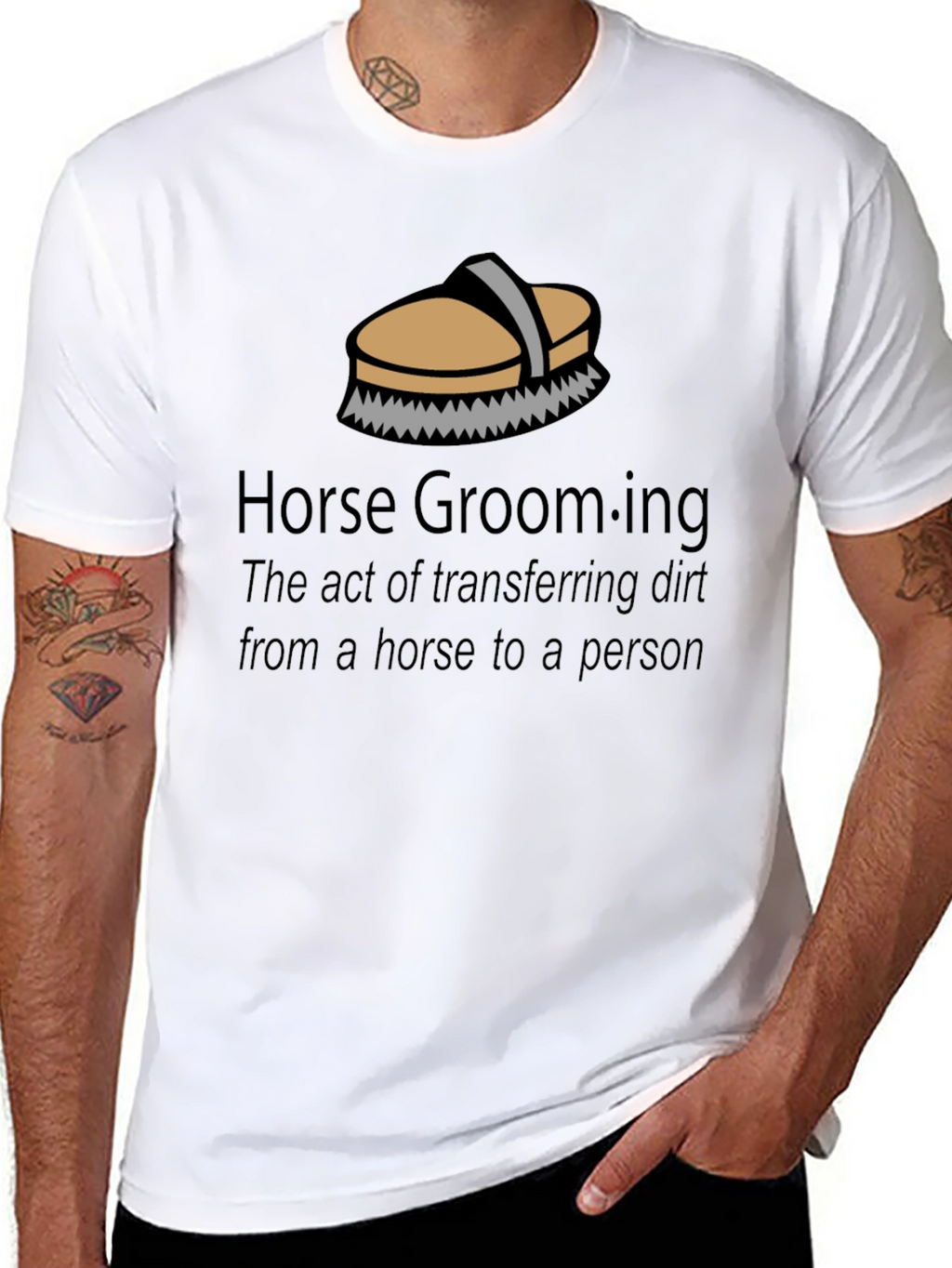 Horse Grooming T-Shirt - Funny Equestrian Gift