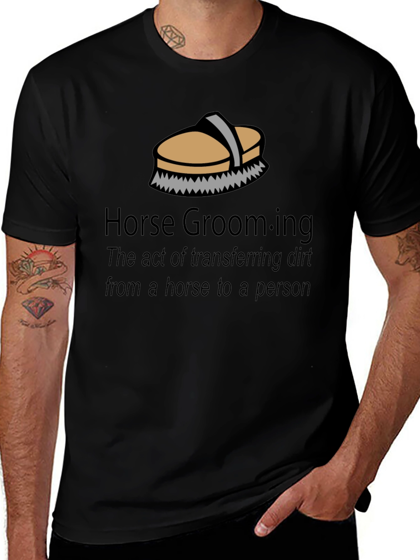 Horse Grooming T-Shirt - Funny Equestrian Gift