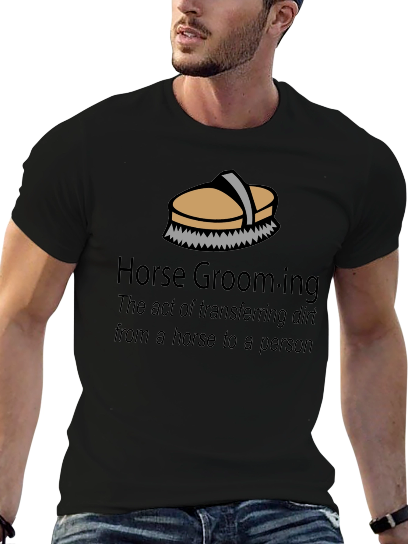 Horse Grooming T-Shirt - Funny Equestrian Gift