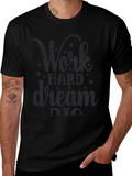 Work Hard Dream Big Graphic Tee - Black