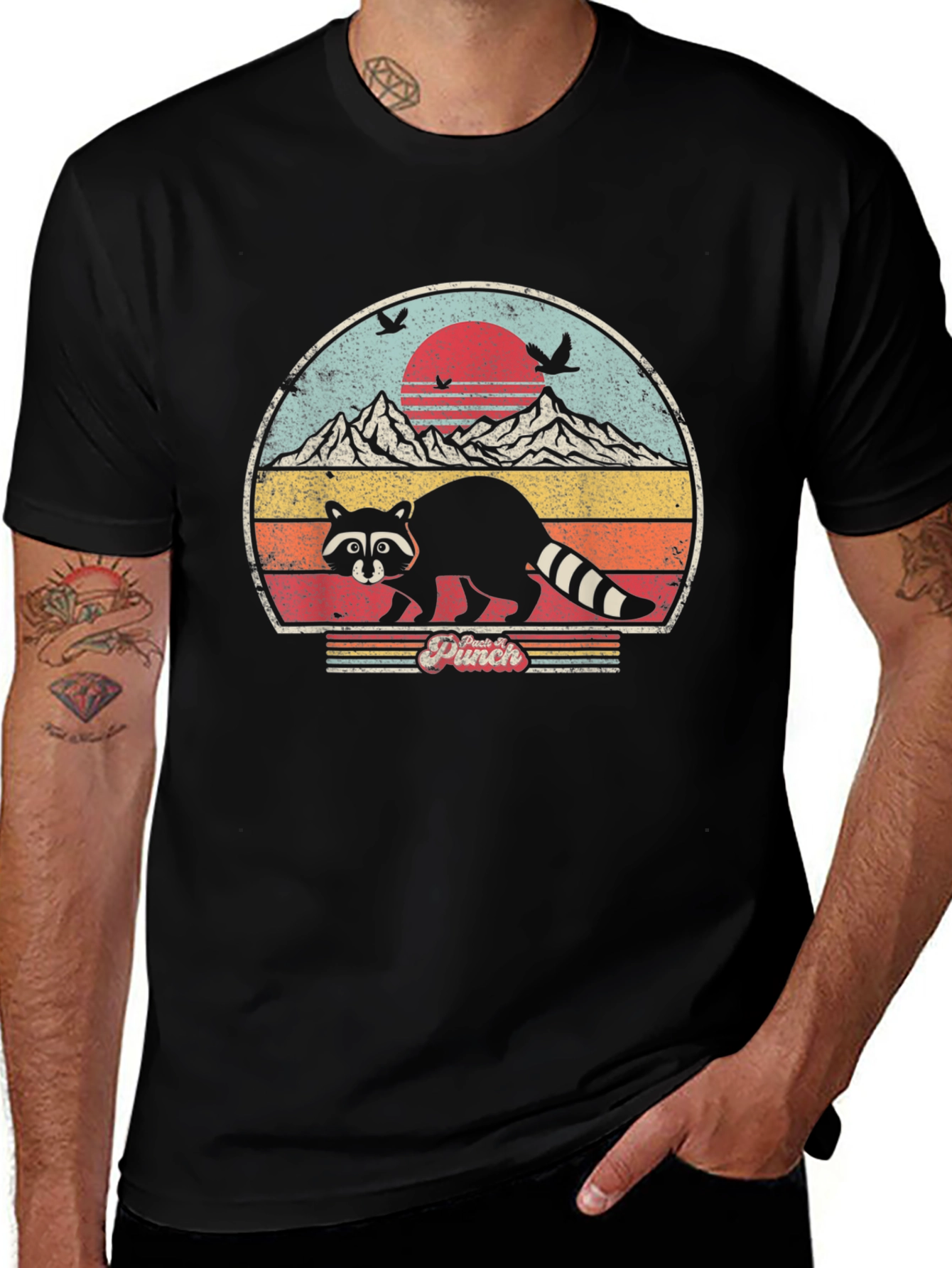 Retro Raccoon Graphic Tee