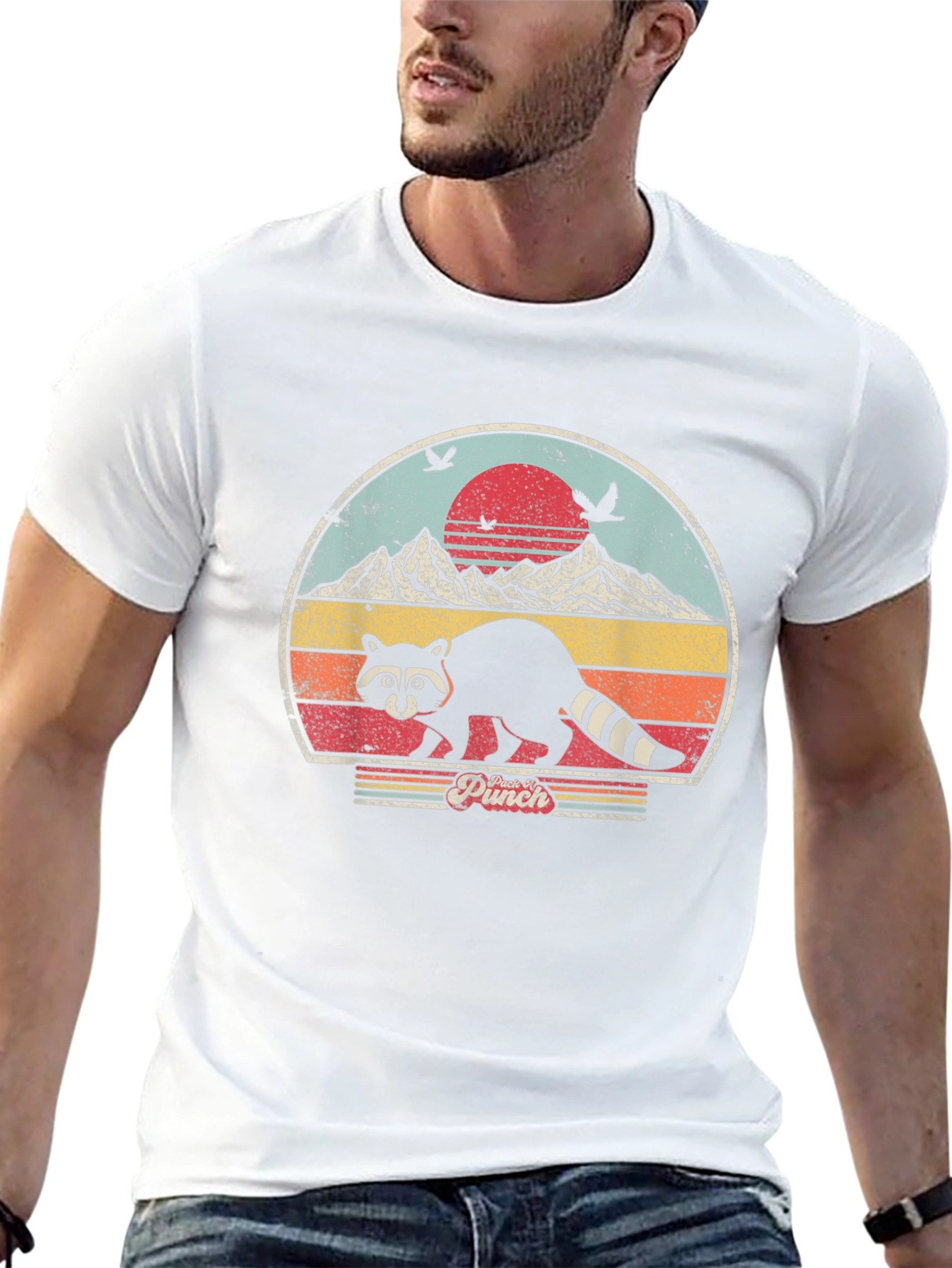 Retro Raccoon Graphic Tee