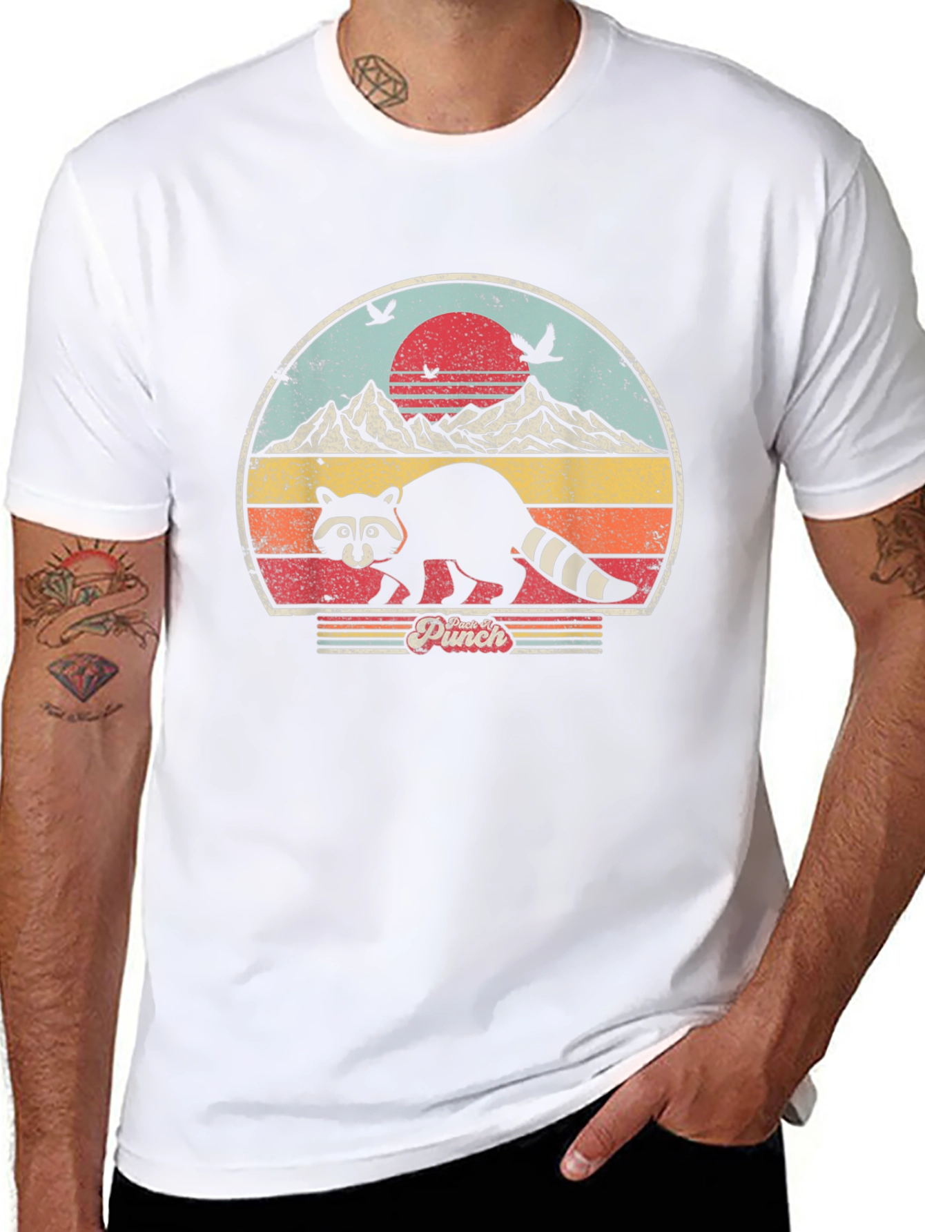Retro Raccoon Graphic Tee