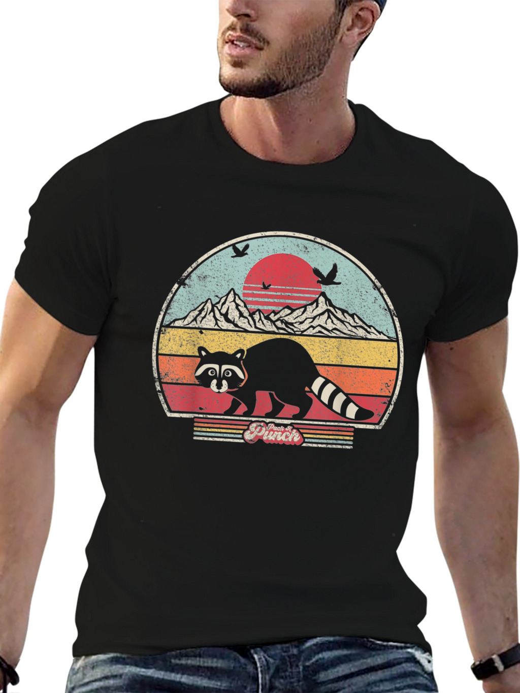 Retro Raccoon Graphic Tee