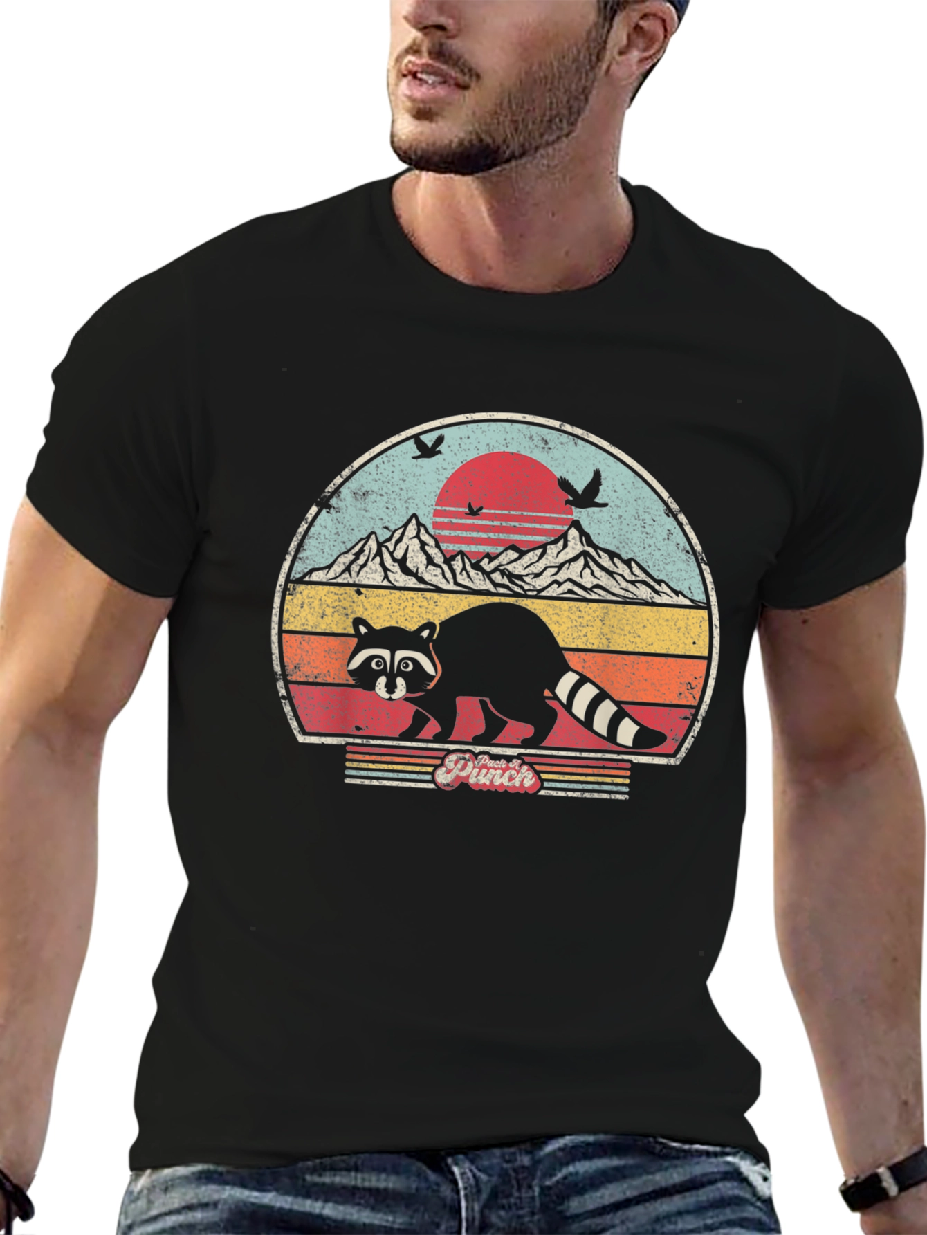Retro Raccoon Graphic Tee