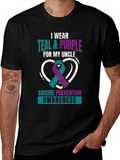 Teal & Purple Suicide Prevention Awareness T-Shirt