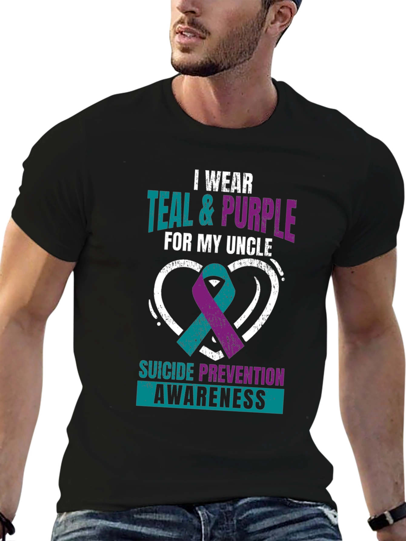Teal & Purple Suicide Prevention Awareness T-Shirt