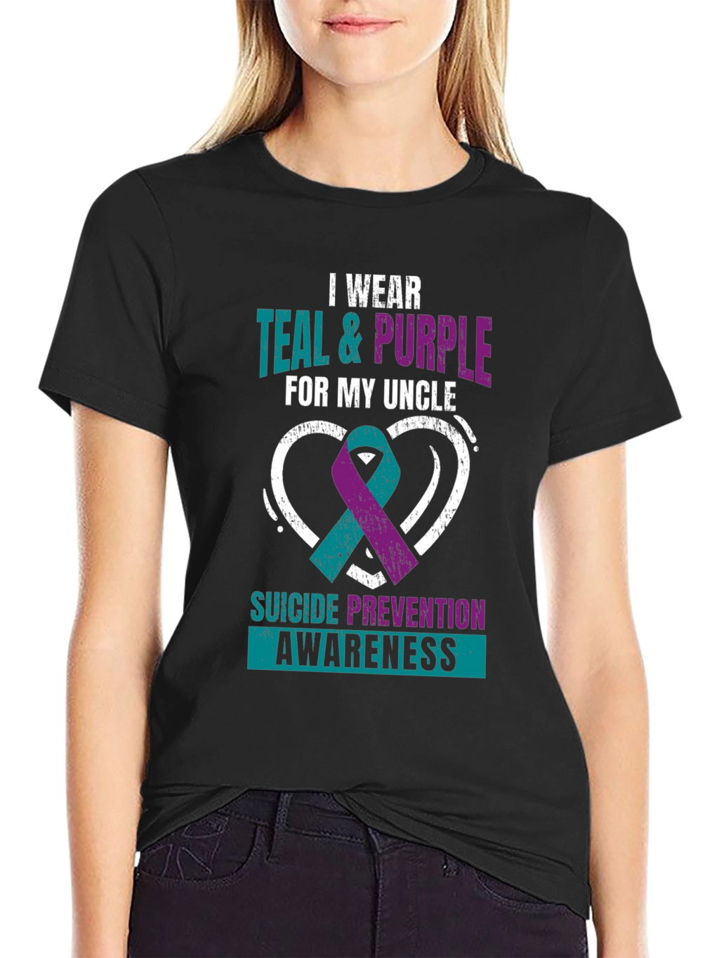 Teal & Purple Suicide Prevention Awareness T-Shirt