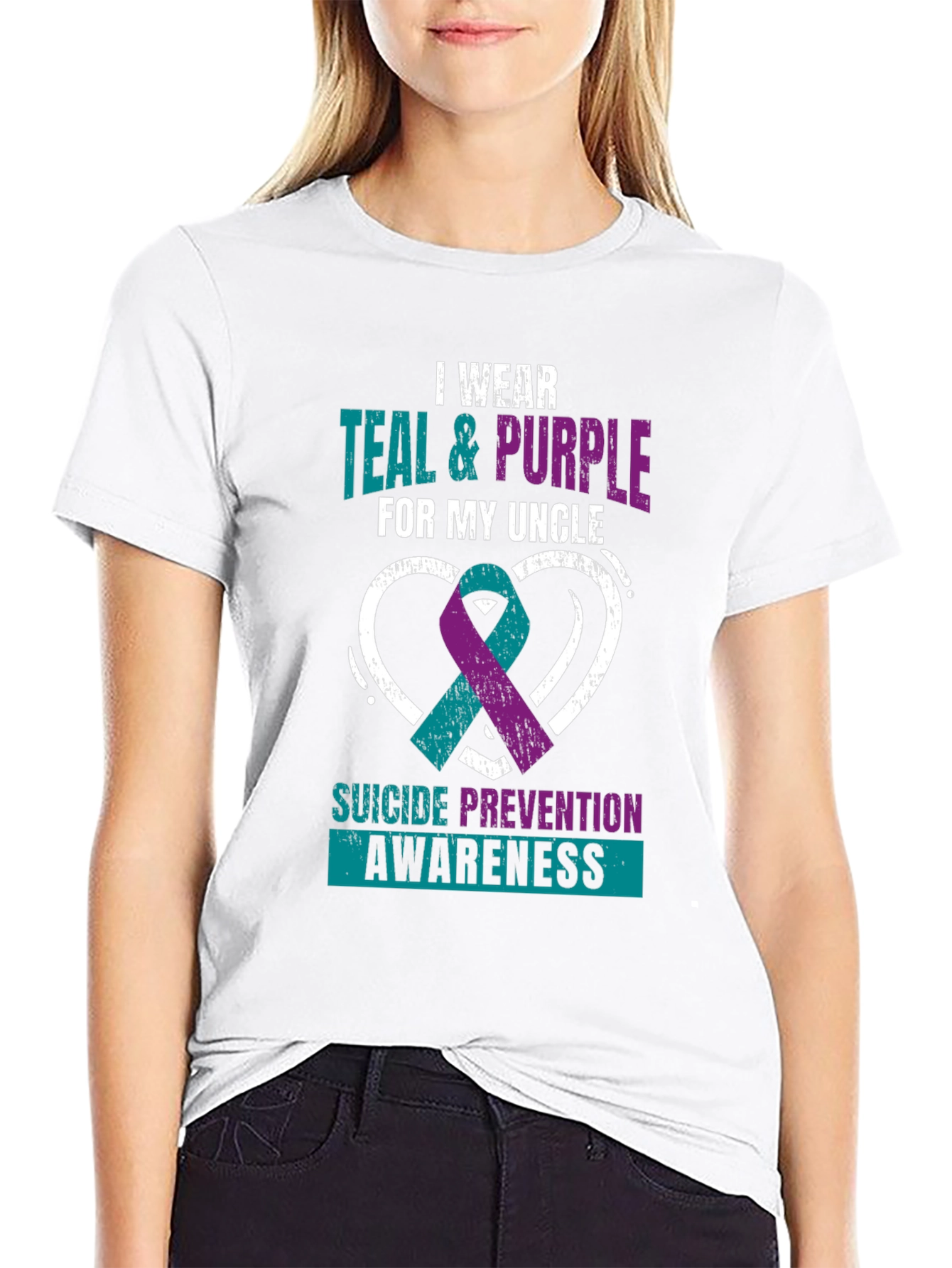 Teal & Purple Suicide Prevention Awareness T-Shirt