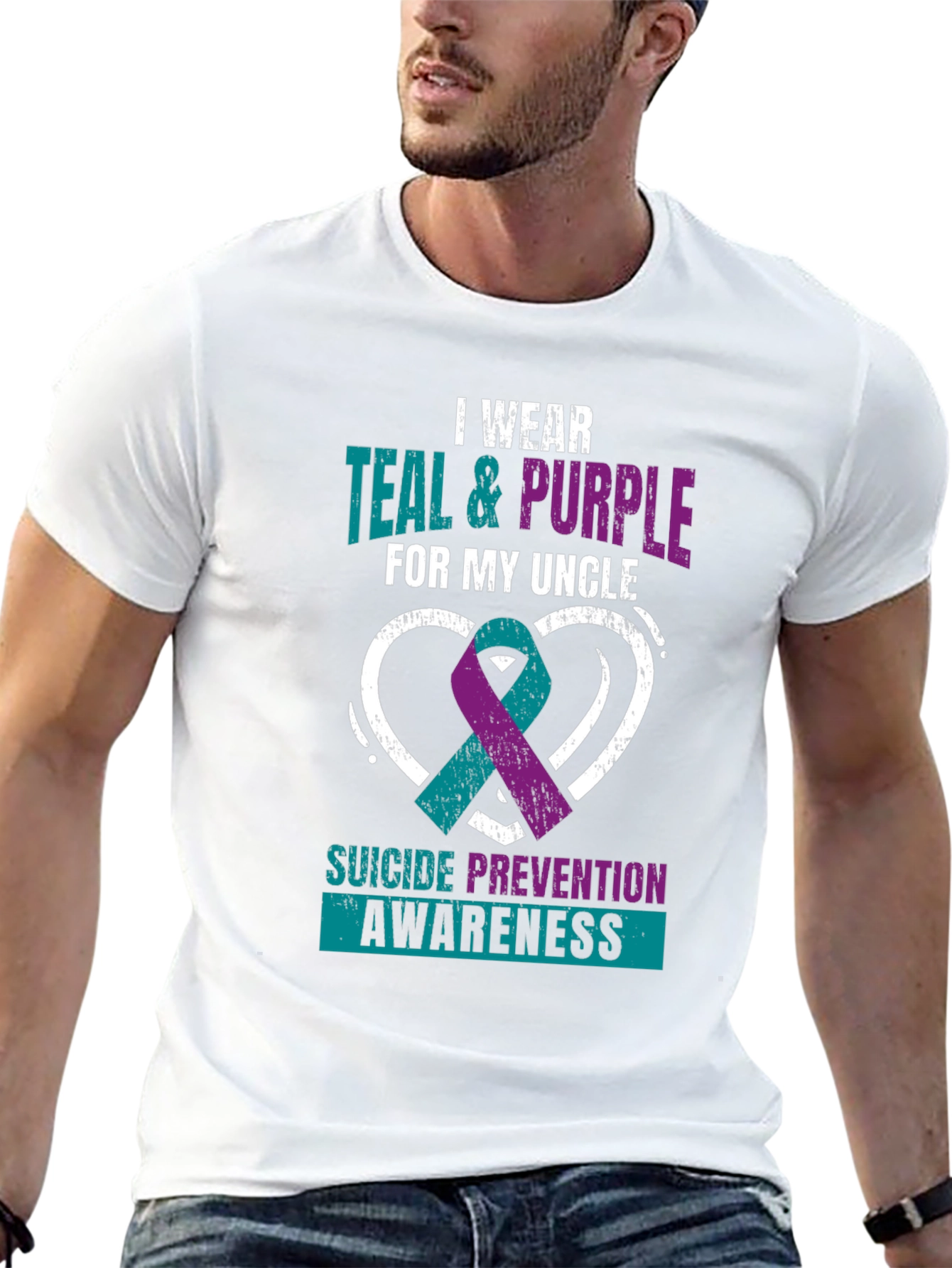 Teal & Purple Suicide Prevention Awareness T-Shirt