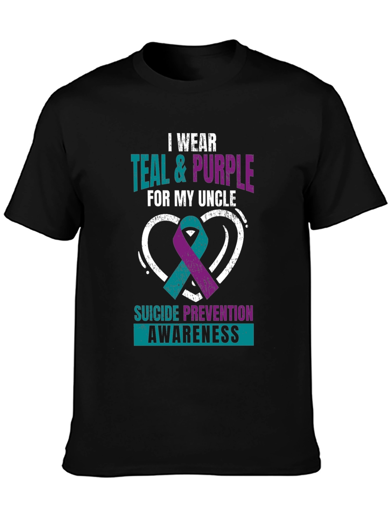 Teal & Purple Suicide Prevention Awareness T-Shirt