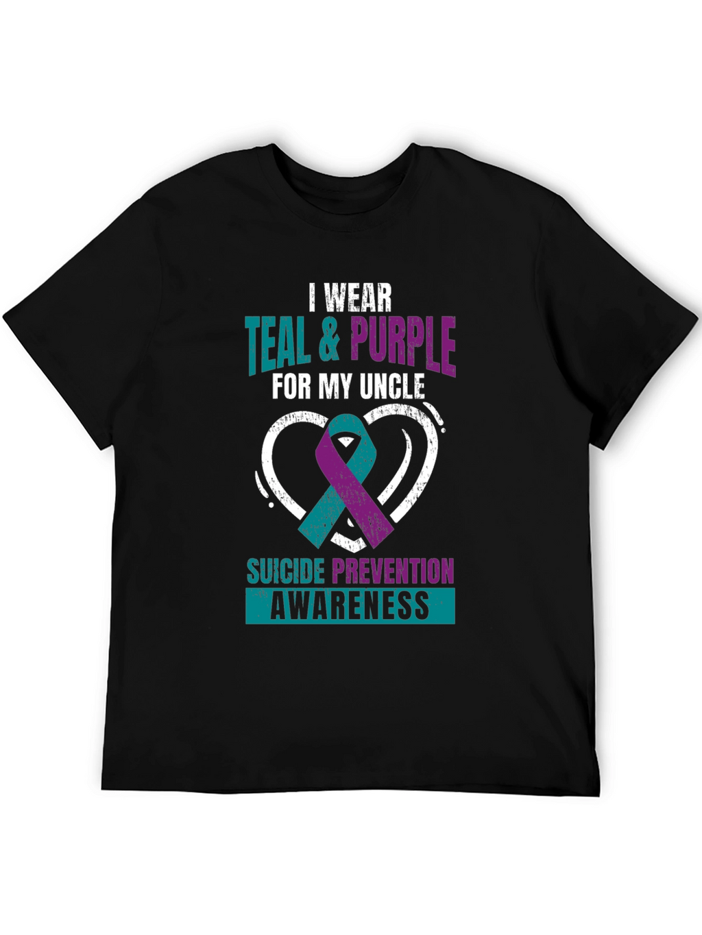 Teal & Purple Suicide Prevention Awareness T-Shirt