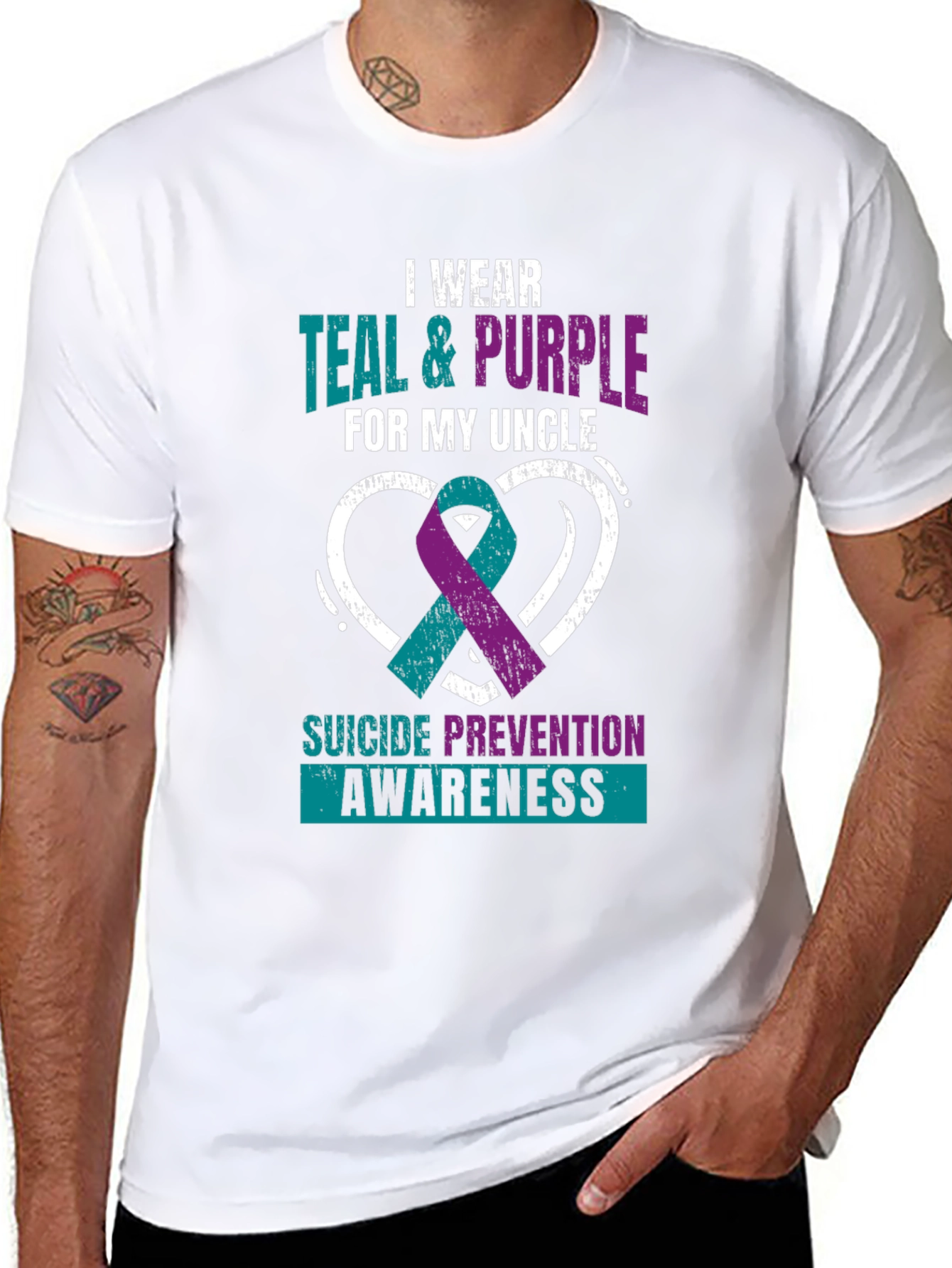 Teal & Purple Suicide Prevention Awareness T-Shirt