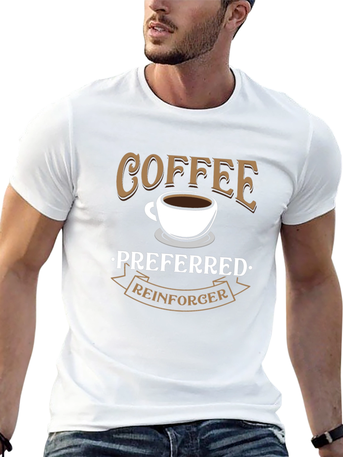 Coffee Preferred Reinforcer Black T-Shirt